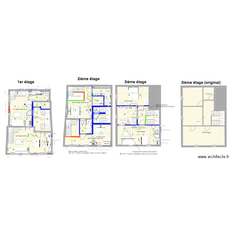 3 rois v2 duplex. Plan de 0 pièce et 0 m2