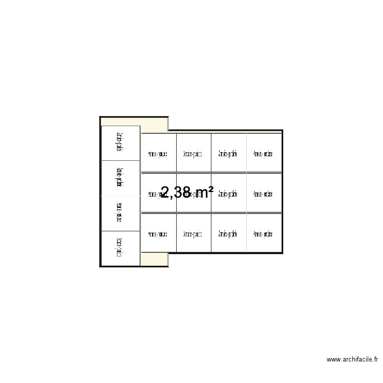 Berlingo Caisses GM V. Plan de 0 pièce et 0 m2