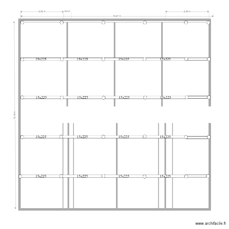 chevanne E11 poutres. Plan de 0 pièce et 0 m2