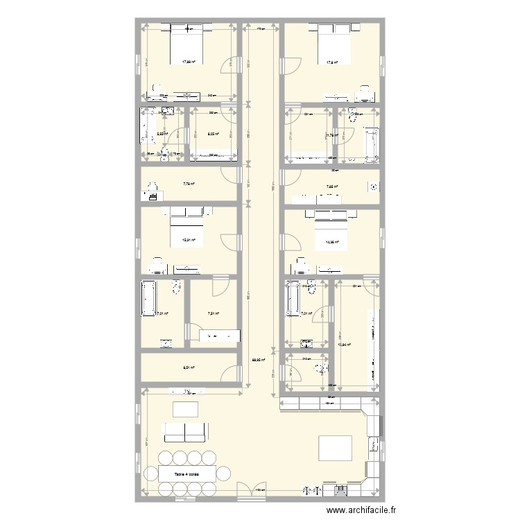 Maison 1. Plan de 0 pièce et 0 m2