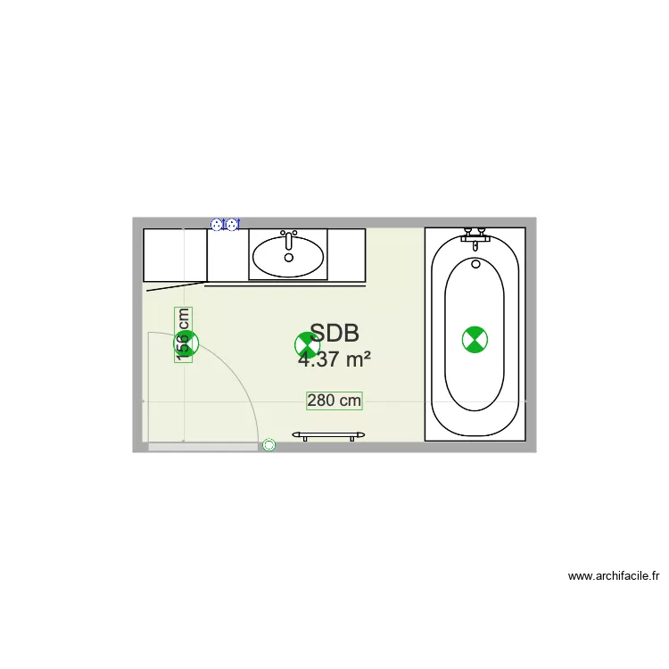 SDB CURTENAZ. Plan de 