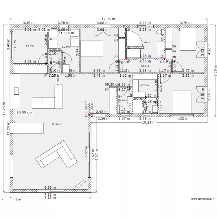 ELECTRICITE. Plan de 