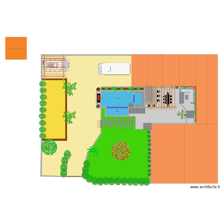 plan jardin terain de boulle 1. Plan de 11 pièces et 523 m2