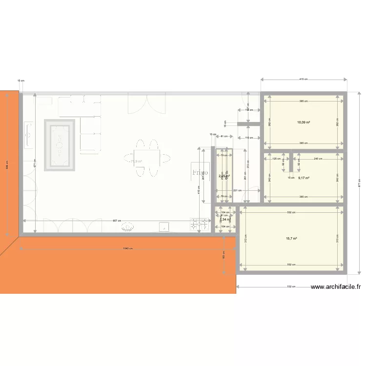 maison haut 220613b. Plan de 
