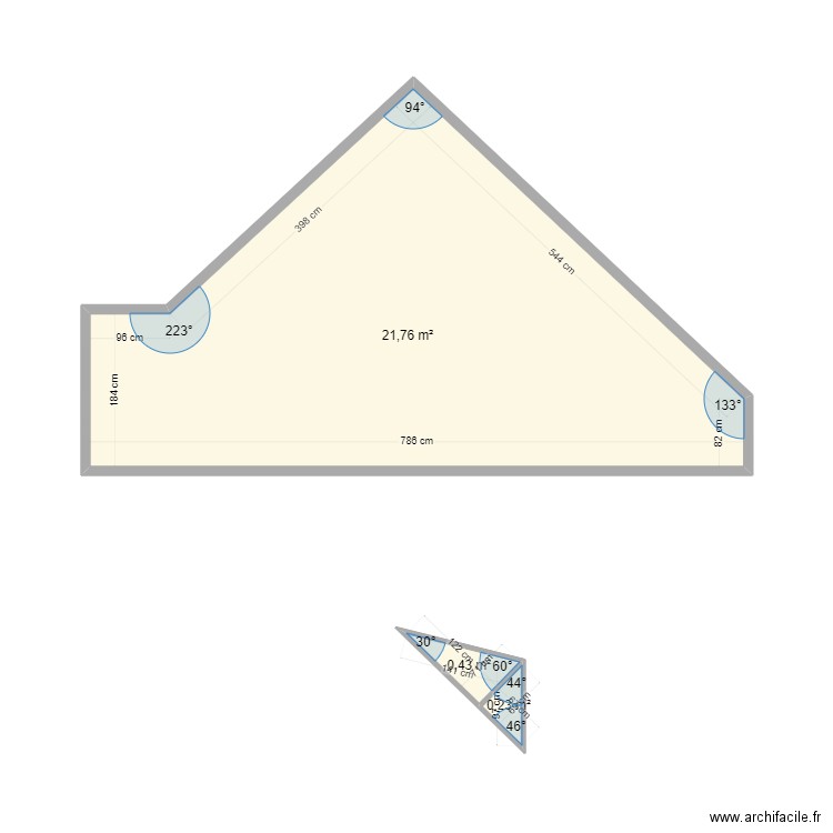 dubois. Plan de 3 pièces et 22 m2