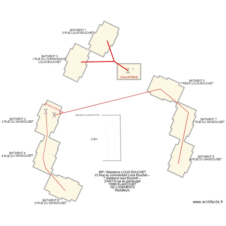 IRP LOUIS BOUCHET ELANCOURT. Plan de 0 pièce et 0 m2