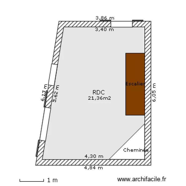 RDC maison Arignac. Plan de RDC maison Arignac. Plan de