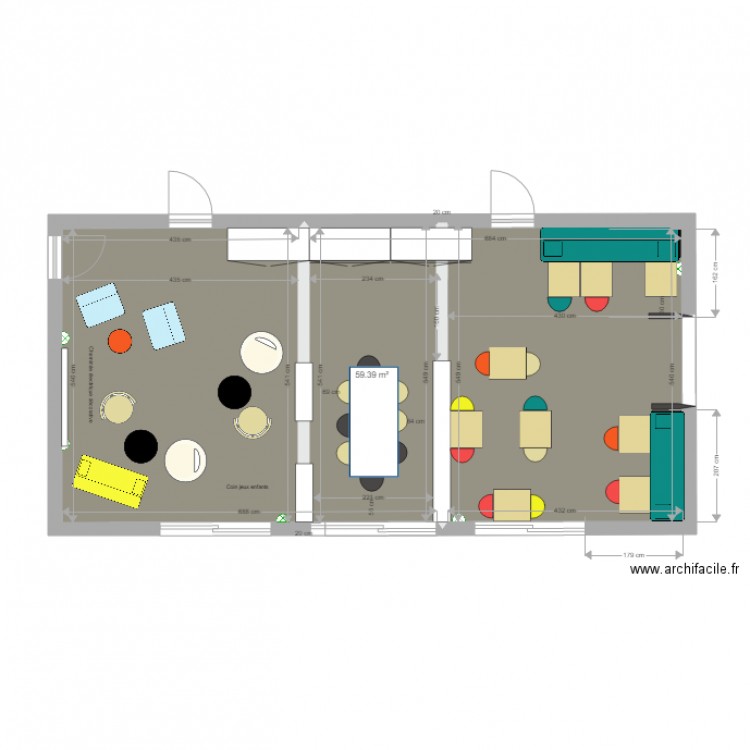 aménagement salle petit déjeuner 2. Plan de 0 pièce et 0 m2