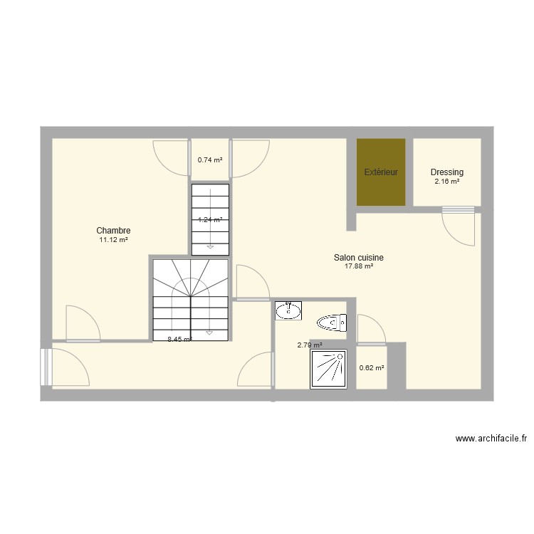 SAINT OUEN RDC. Plan de 0 pièce et 0 m2