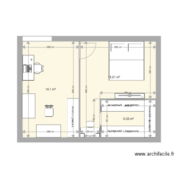 chambre Jung et Jeff 3. Plan de 0 pièce et 0 m2