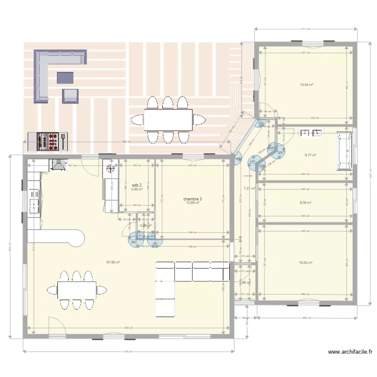 maison muy 32. Plan de 