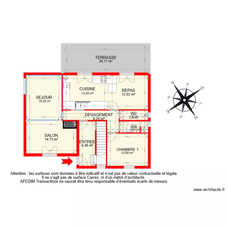 BI 7724 RDC PASCAL. Plan de 