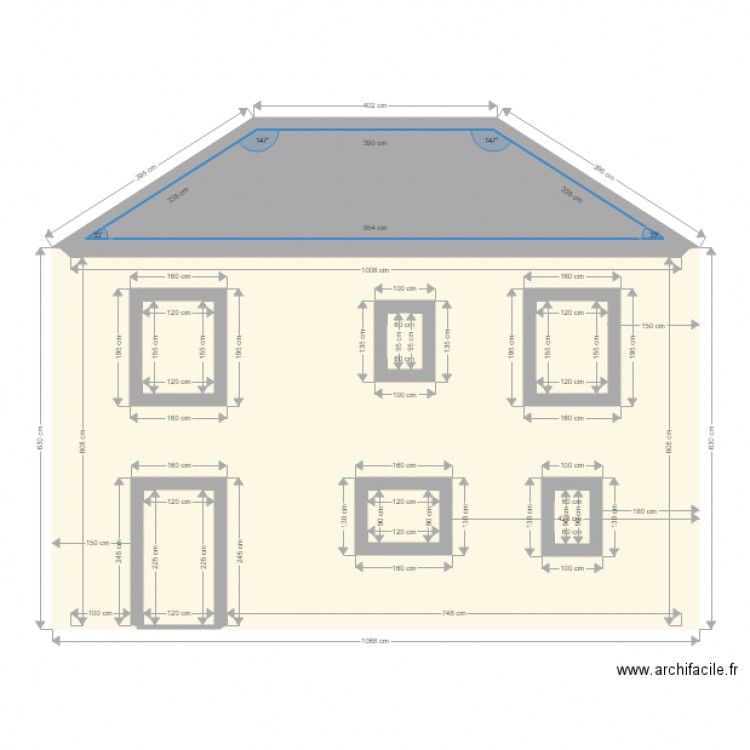 FACE ARRIERE. Plan de 0 pièce et 0 m2