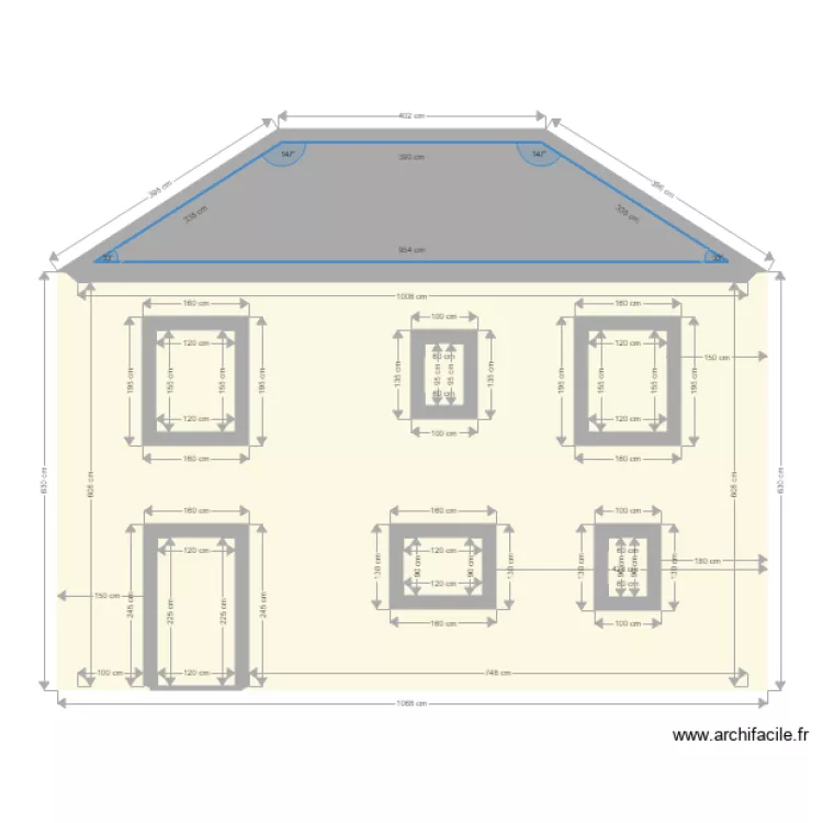 FACE ARRIERE. Plan de FACE ARRIERE. Plan de