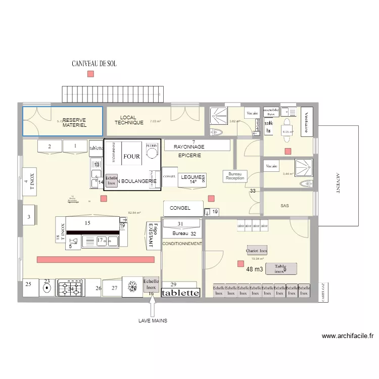 CUISINE RAD V7. Plan de 
