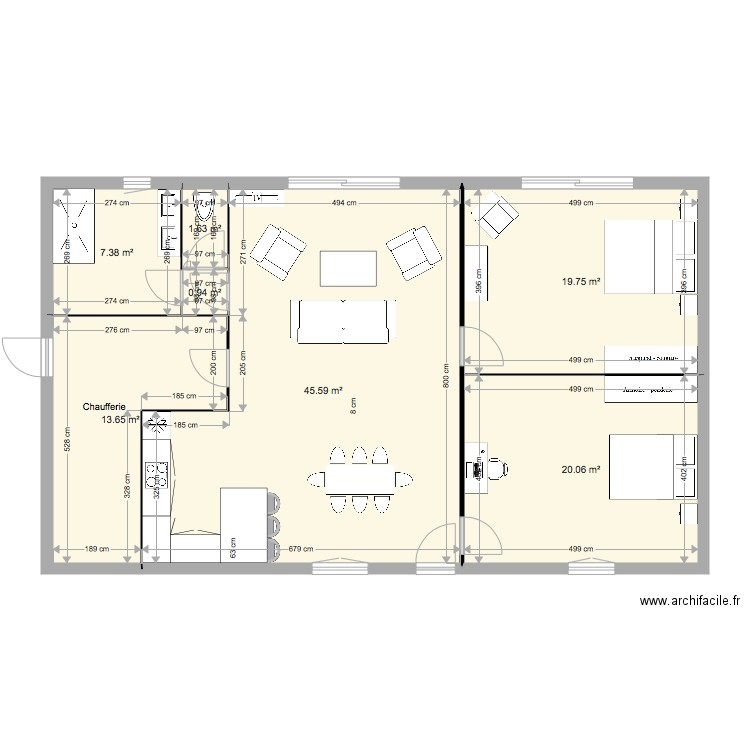 idée m bignon. Plan de 0 pièce et 0 m2