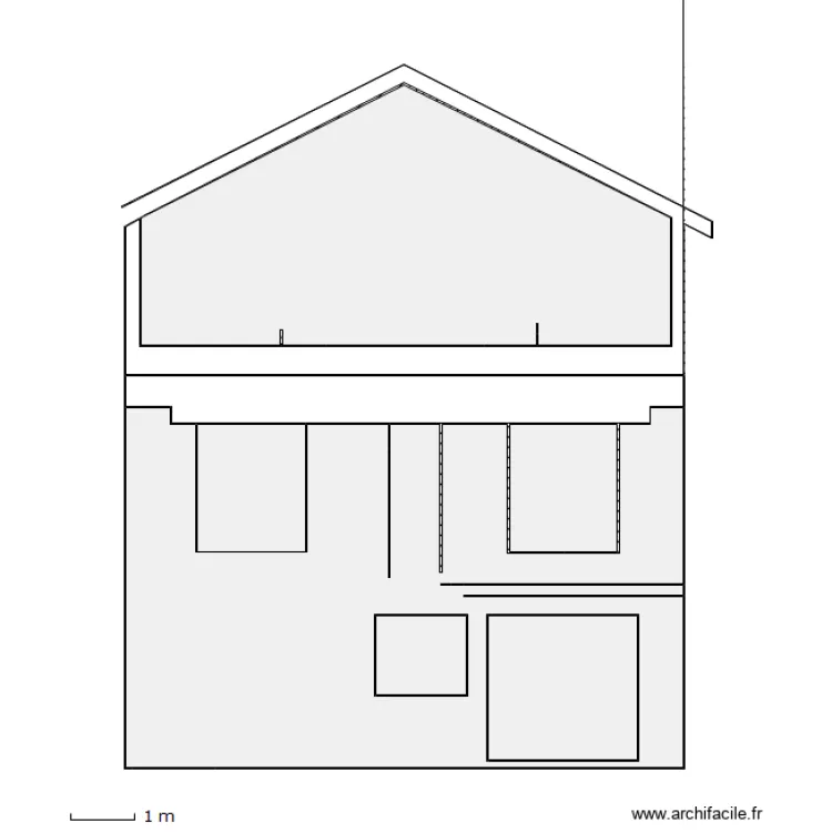 Fa&ccedil;ade jardin B. Plan de 