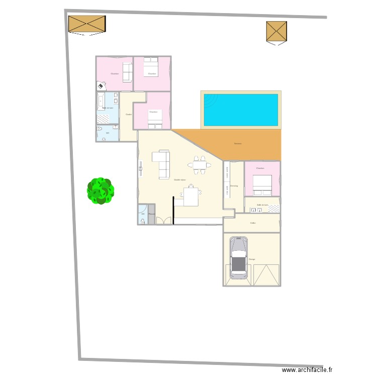 nouveau plan expo sud. Plan de 0 pièce et 0 m2