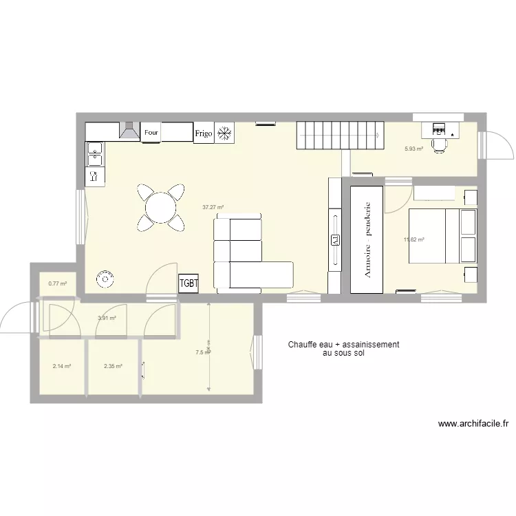 S&eacute;cheras V7. Plan de 