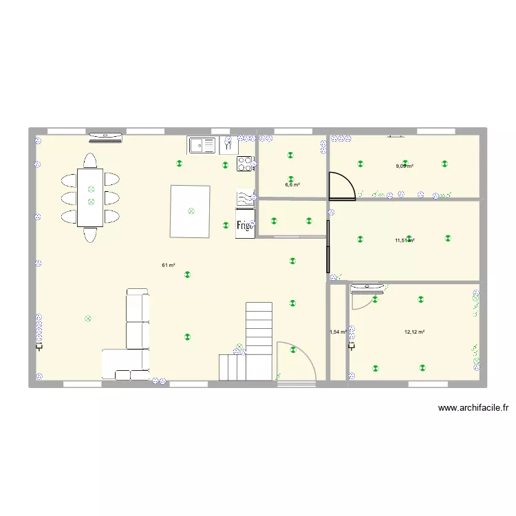 rdc. Plan de 6 et 102 m² rdc. Plan de 6 et 102 m²