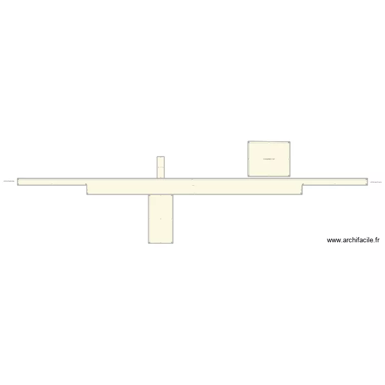 Ponton Brindos en lin&eacute;aire. Plan de 