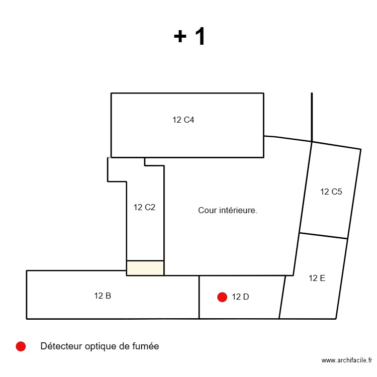 12 D +1. Plan de 0 pièce et 0 m2