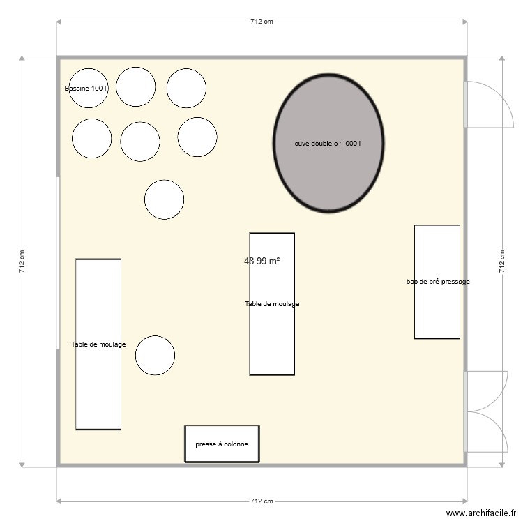 salle fromagère. Plan de 0 pièce et 0 m2