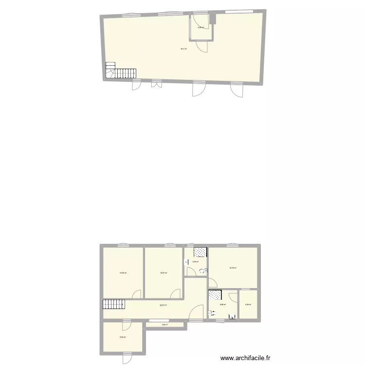 Rez de chauss&eacute;e. Plan de 