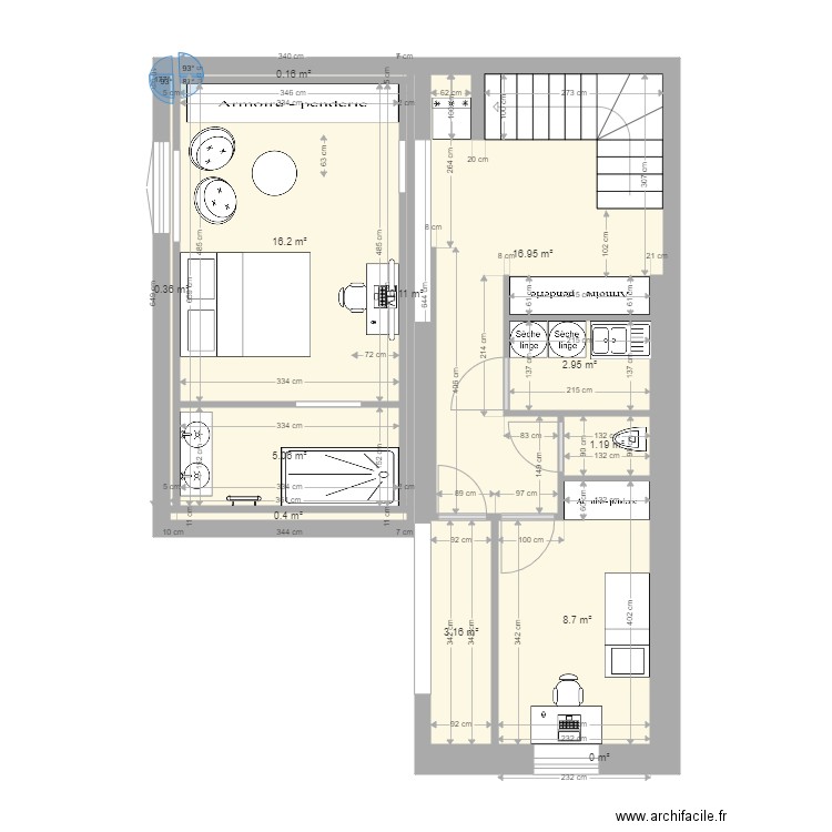 SOUSSOL JULIENMAX 20112021. Plan de 12 pièces et 55 m2