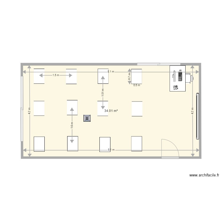 aula2ºmediov1. Plan de 0 pièce et 0 m2