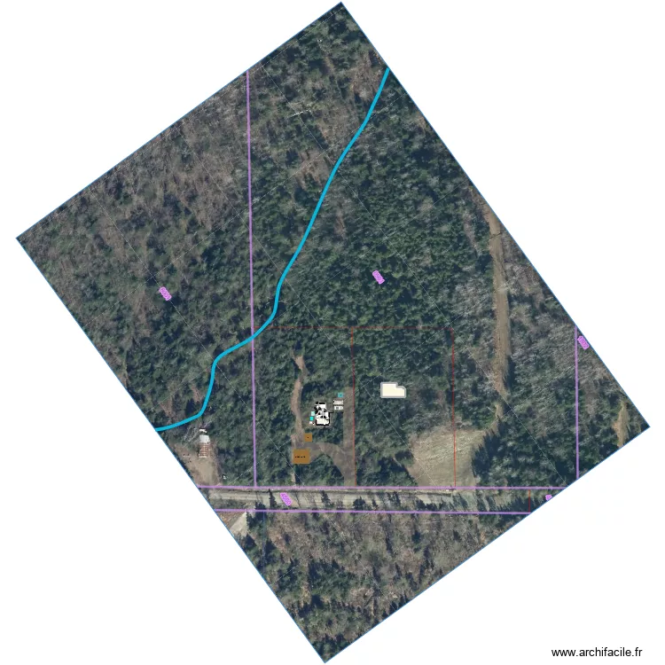 L'isoloir - Spa bois&eacute;. Plan de 