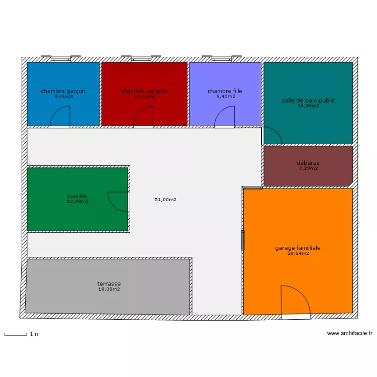 5F-pavillon_Christelle. Plan de 