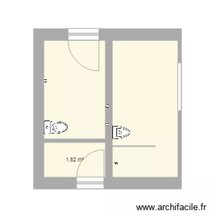 Plan salle eau local piscine &eacute;coulement. Plan de 