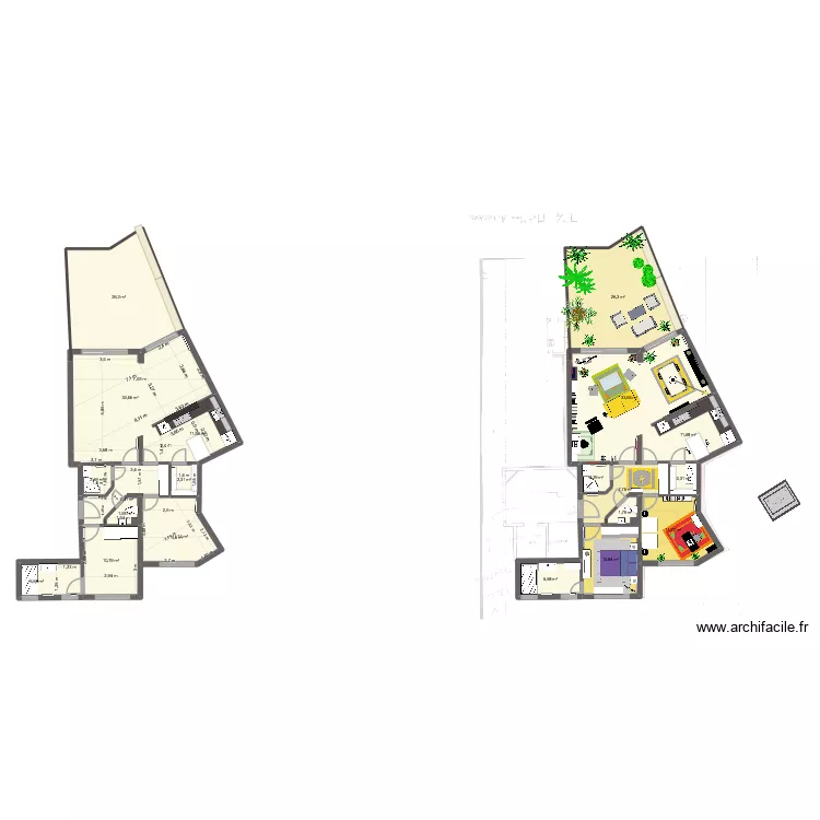 ACHATimmo. Plan de 20 pièces et 234 m²