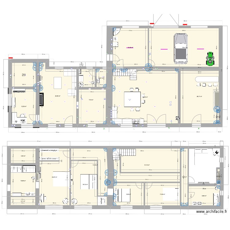 Maison Montmerrei. Plan de 0 pièce et 0 m2
