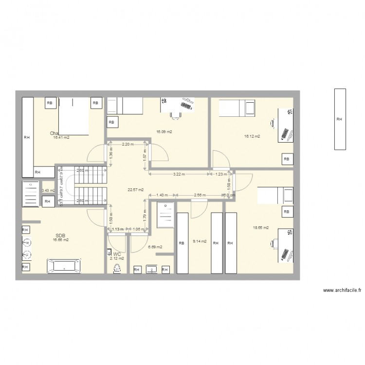 Maison Etage 21. Plan de 0 pièce et 0 m2