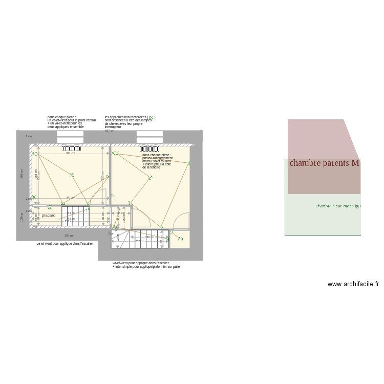 etage test. Plan de 0 pièce et 0 m2