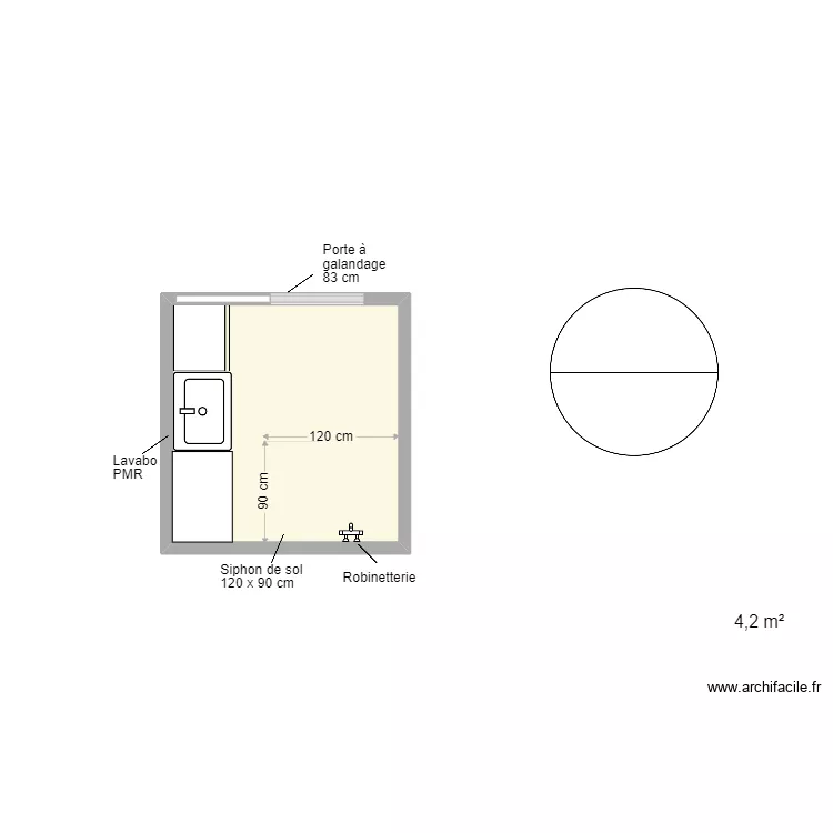 Girot SDB projet. Plan de 