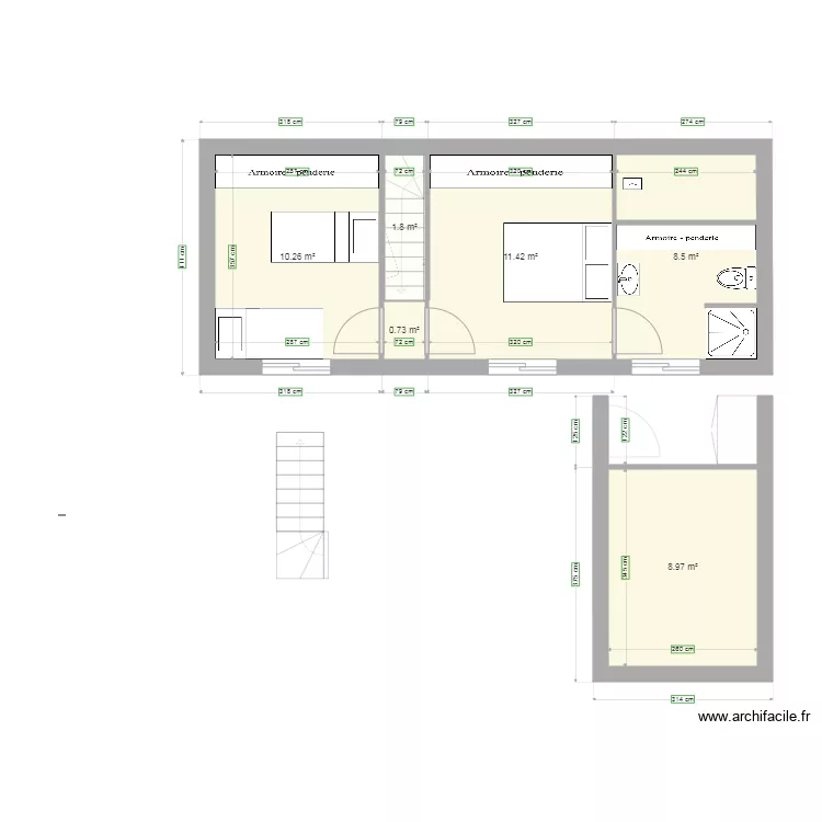 40 m2 étage v2 extension. Plan de 40 m2 étage v2 extension. Plan de