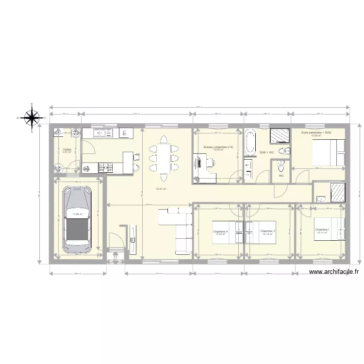 maison. Plan de 