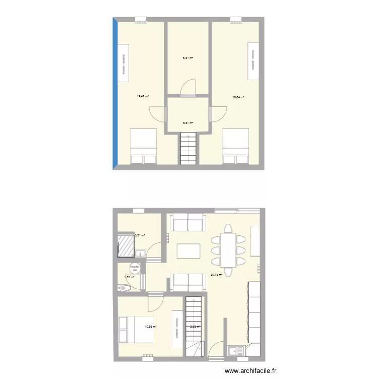 Maison Nielles les Ardres modifs. Plan de 