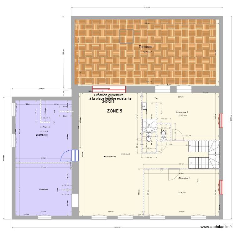Logement perso ZONE 5 maçon 0710. Plan de 0 pièce et 0 m2