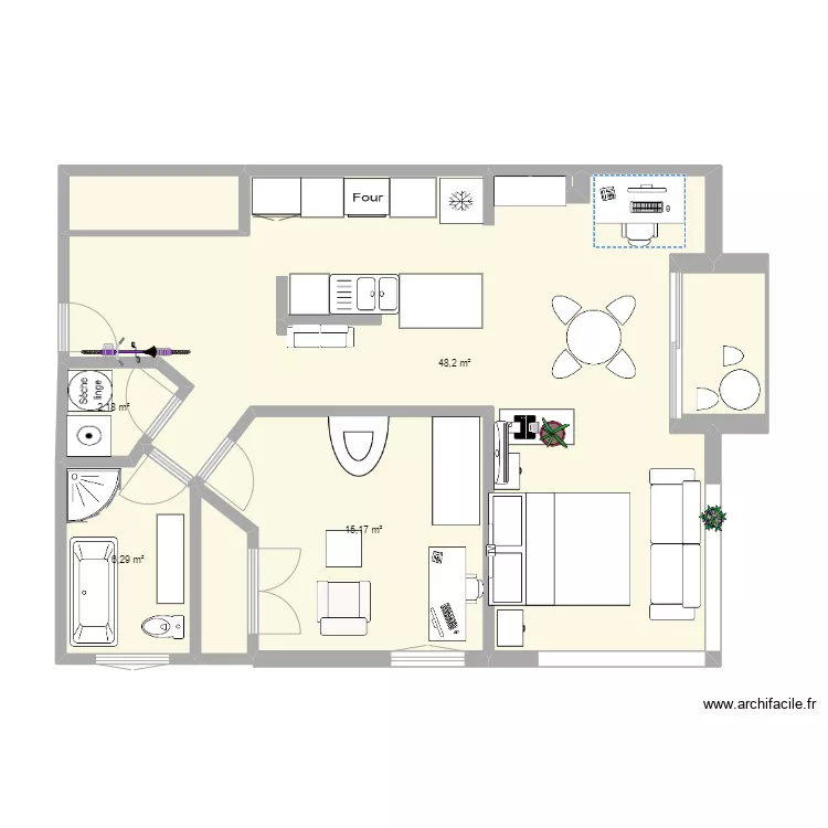 102-4990 Sainte-Catherine Est. Plan de 102-4990 Sainte-Catherine Est. Plan de