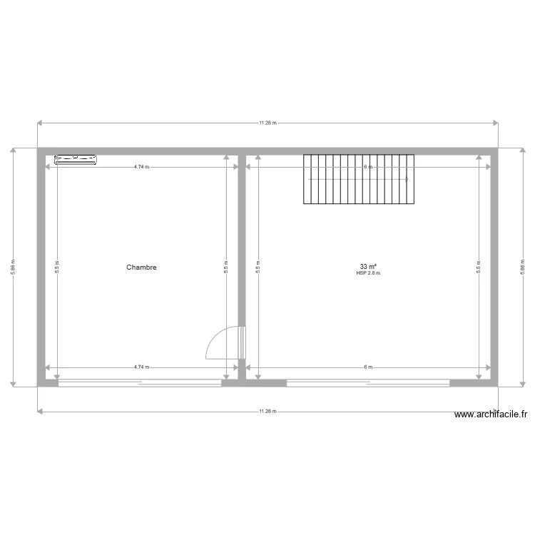 Villa. Plan de 