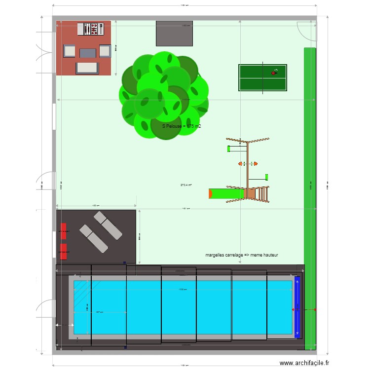projet piscine coffret v2. Plan de 0 pièce et 0 m2