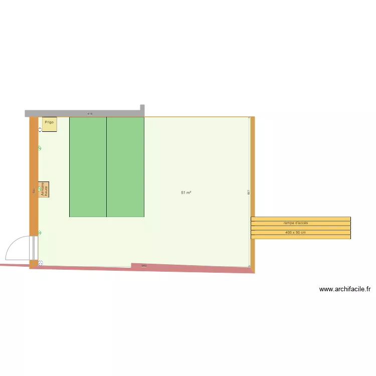  terrasse nettoy&eacute;e 2021. Plan de 