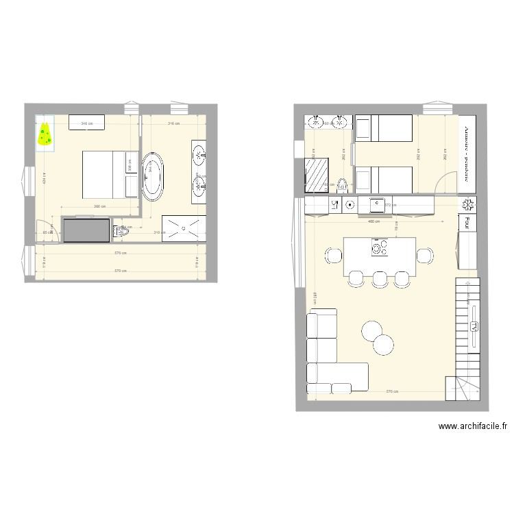 appart vincent RDC. Plan de 0 pièce et 0 m2