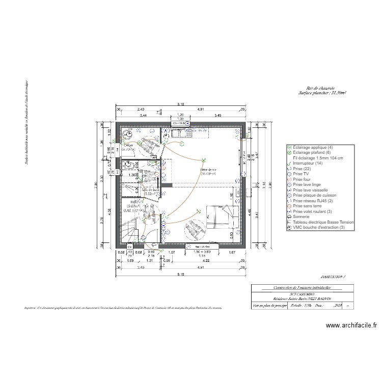 SCI CAREMBO RDC. Plan de 0 pièce et 0 m2