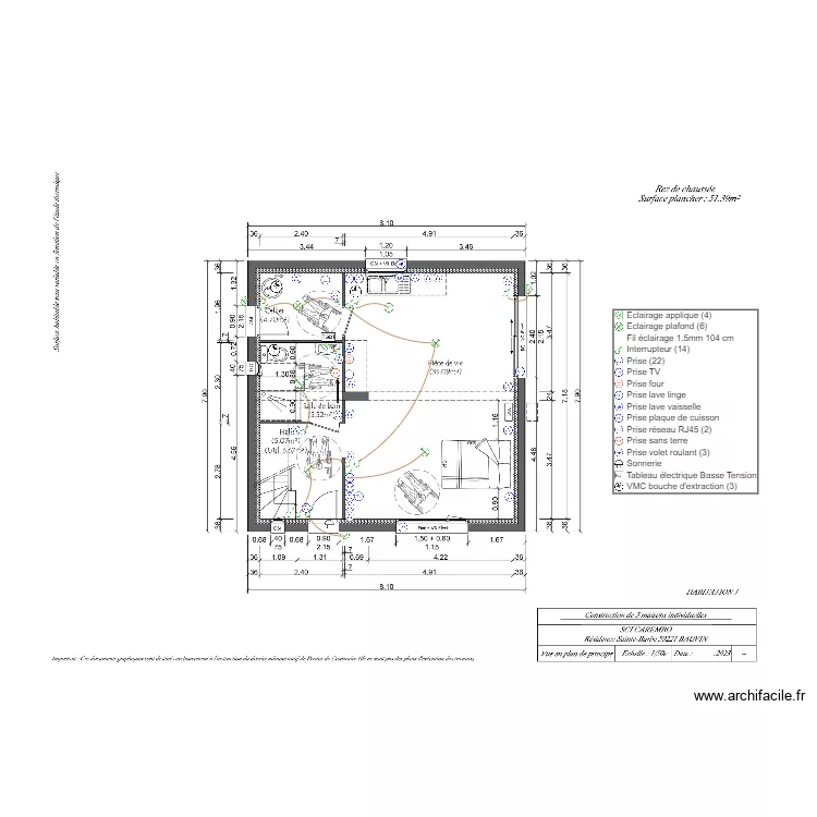 SCI CAREMBO RDC. Plan de 