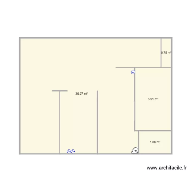 cabinet rivou. Plan de 